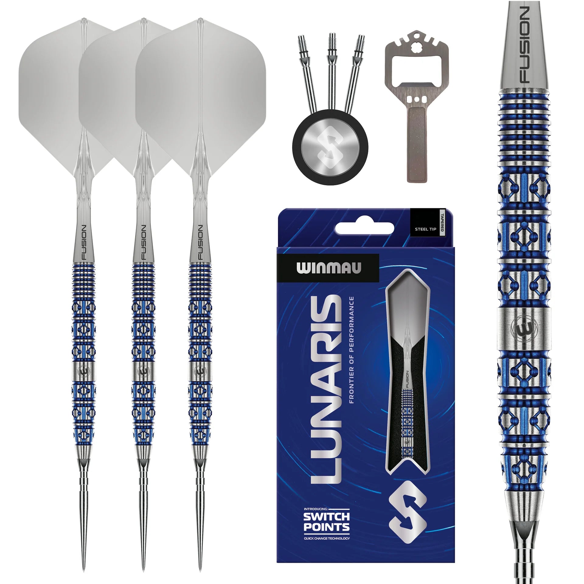 Winmau Lunaris Switch Point Darts - Tapered-90%