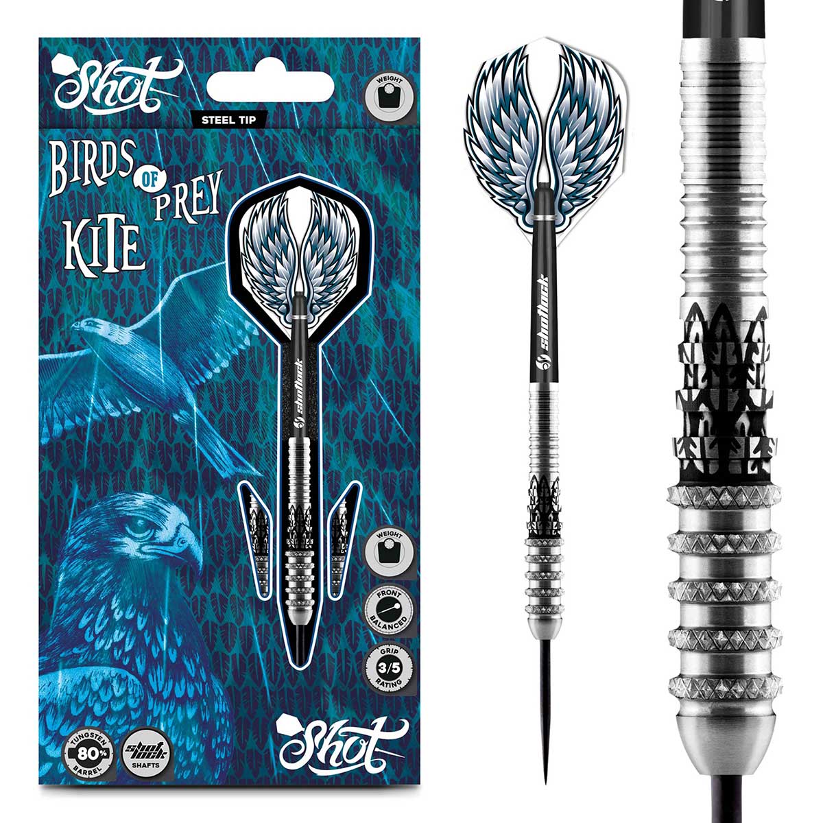 Birds of Prey Kite Steel Tip Dart Set-80%
