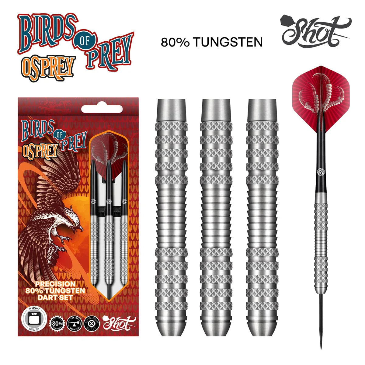 Birds of Prey Osprey Steel Tip Dart Set-80%