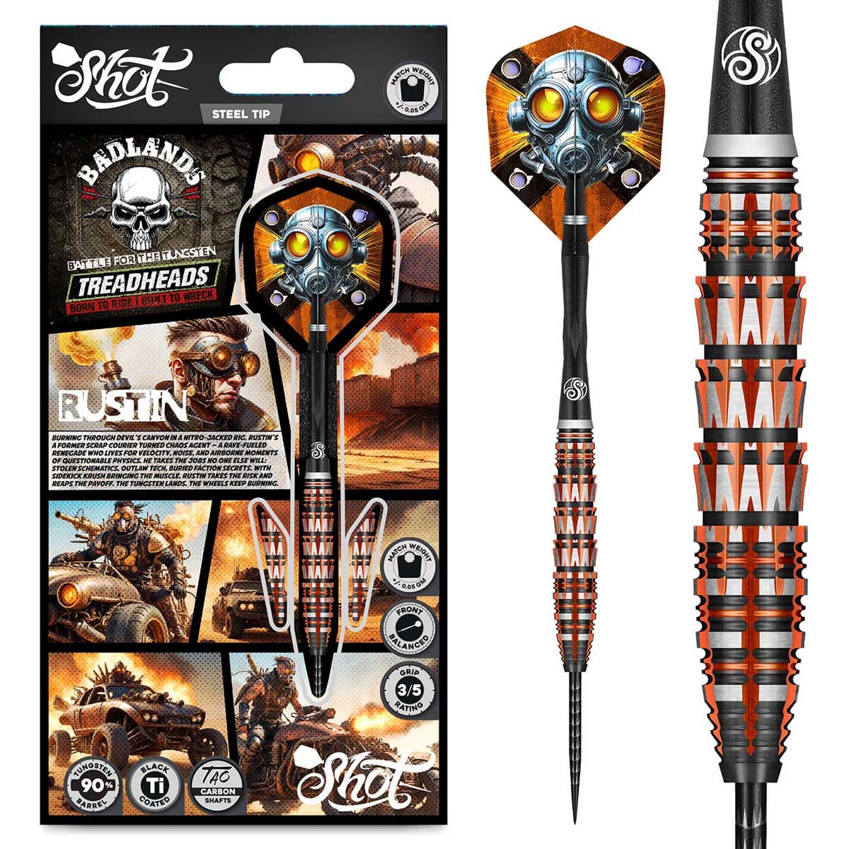 Badlands Rustin Steel Tip Dart Set-90%
