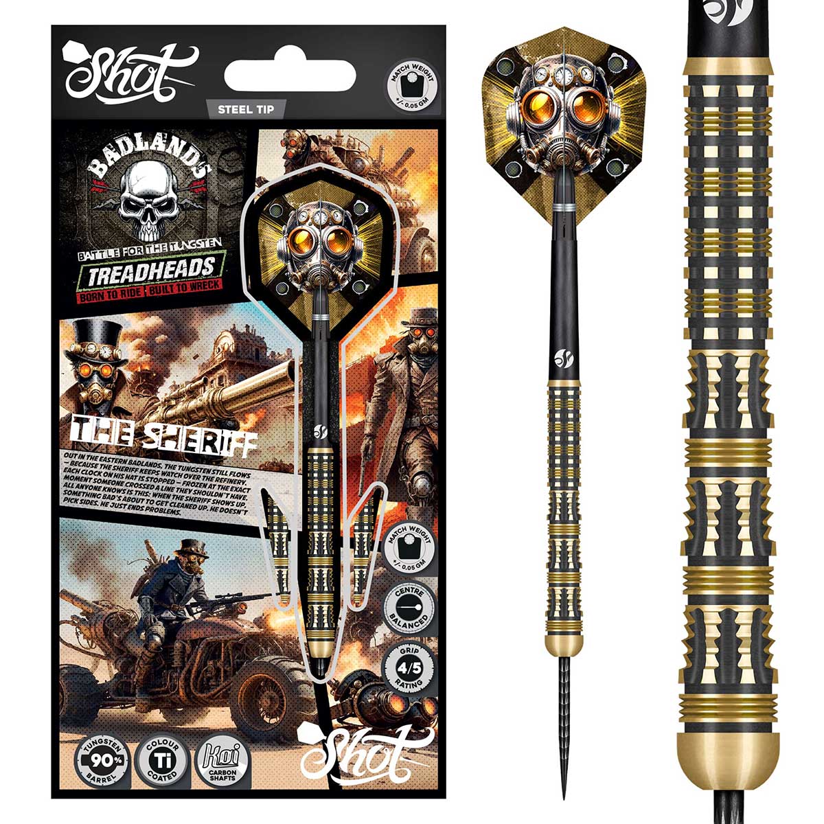 Badlands The Sheriff Steel Tip Dart Set-90%