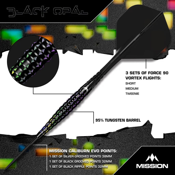 Mission Black Opal Darts-95%