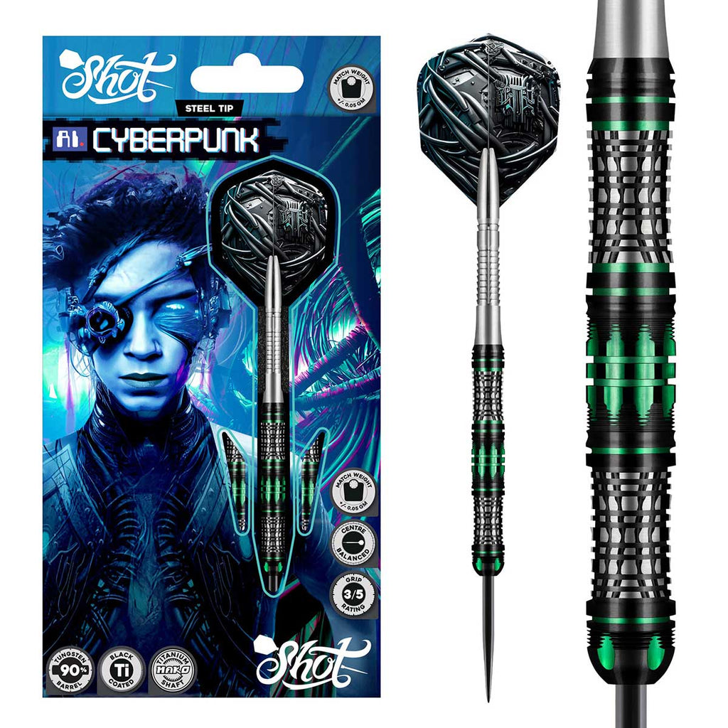 AI Cyberpunk Steel Tip Dart Set-90%