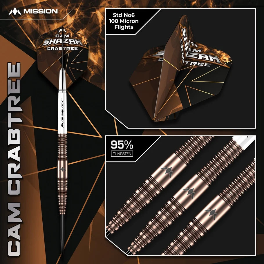 Mission Cam Crabtree V2 Darts- 95%