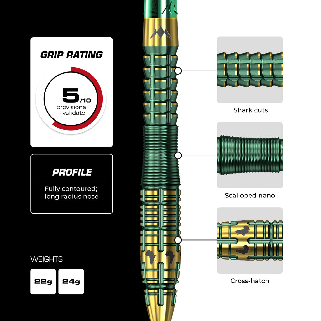 Mission Devon Petersen Darts- 95%