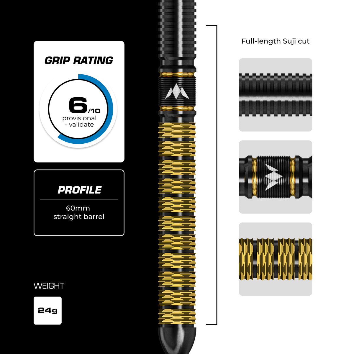 Mission Collab- Jake Kenyon 24g Darts- 95%