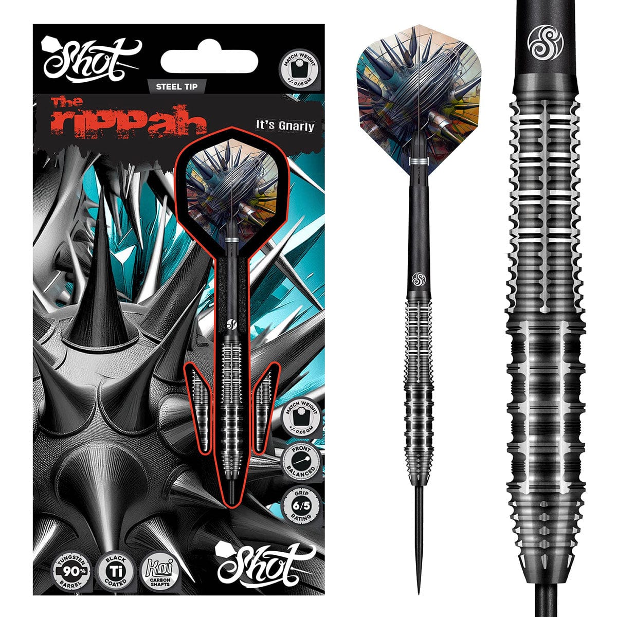 Gnarly Rippah Steel Tip Dart Set-90%
