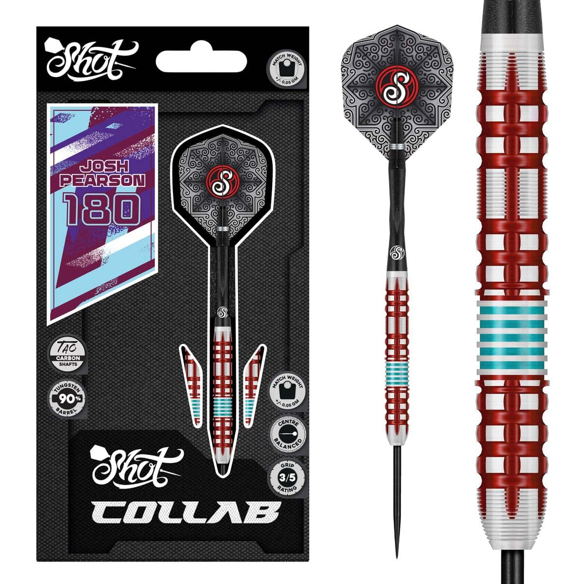 Collab Josh Pearson Steel Tip Dart Set-90%