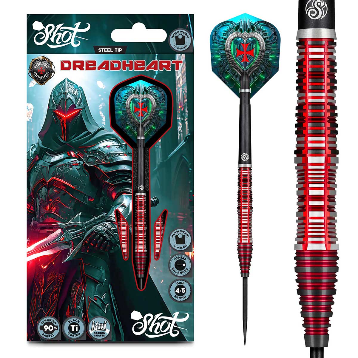 Future Knights Dreadheart Steel Tip Dart Set-90%