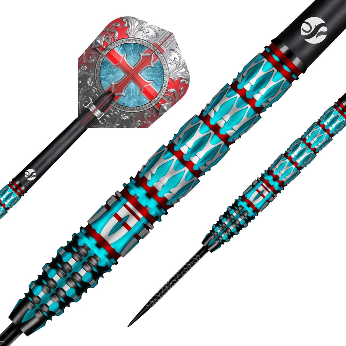 Future Knights St George Steel Tip Dart Set-95%