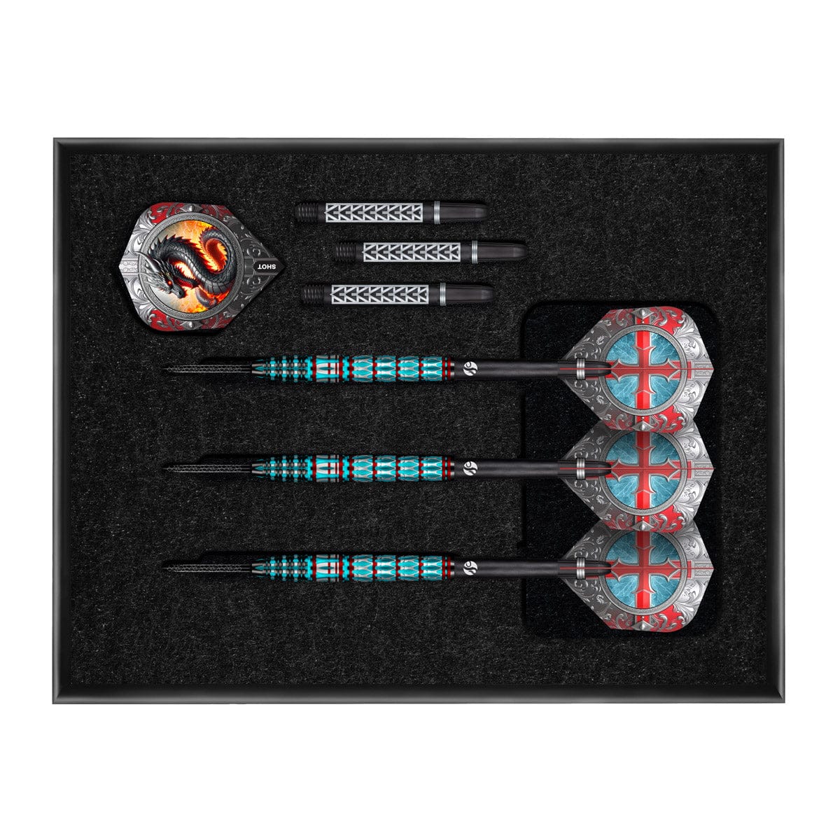 Future Knights St George Steel Tip Dart Set-95%
