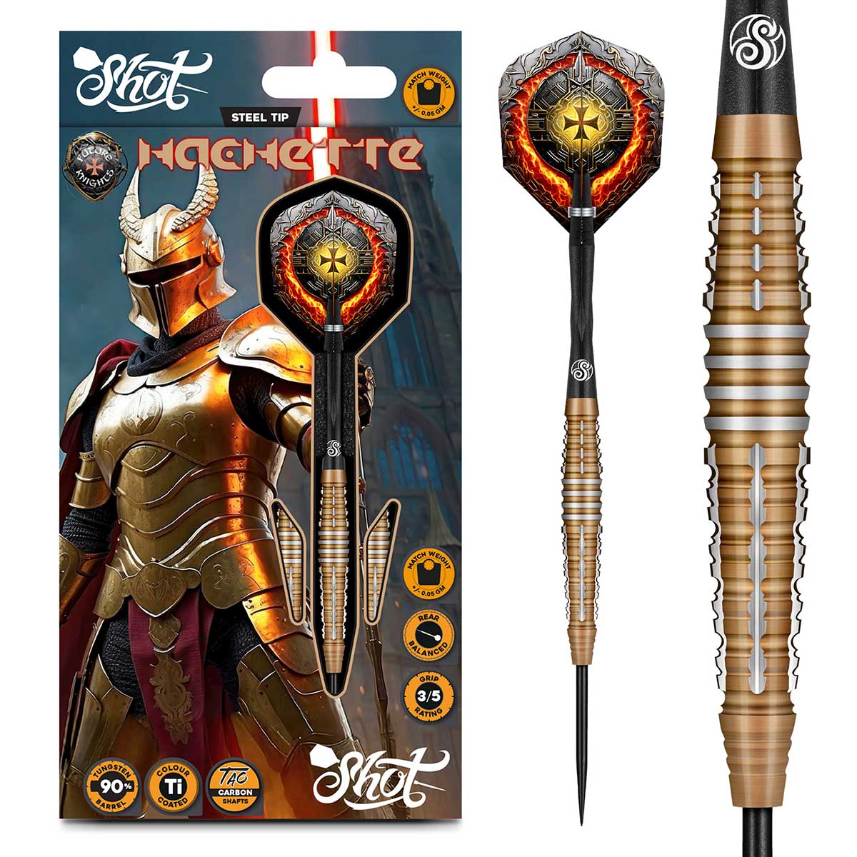 Future Knights Hachette Steel Tip Dart Set-90%