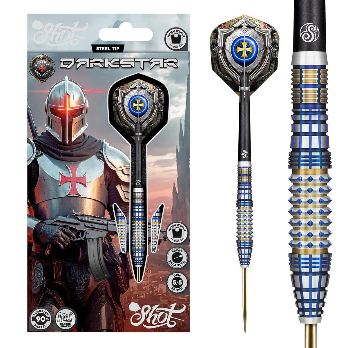 Future Knights Darkstar Steel Tip Dart Set-90%
