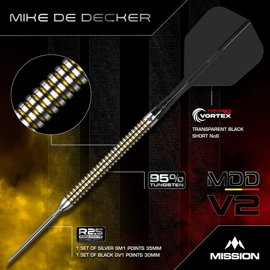 Mission Mike De Decker V2 Darts-90%