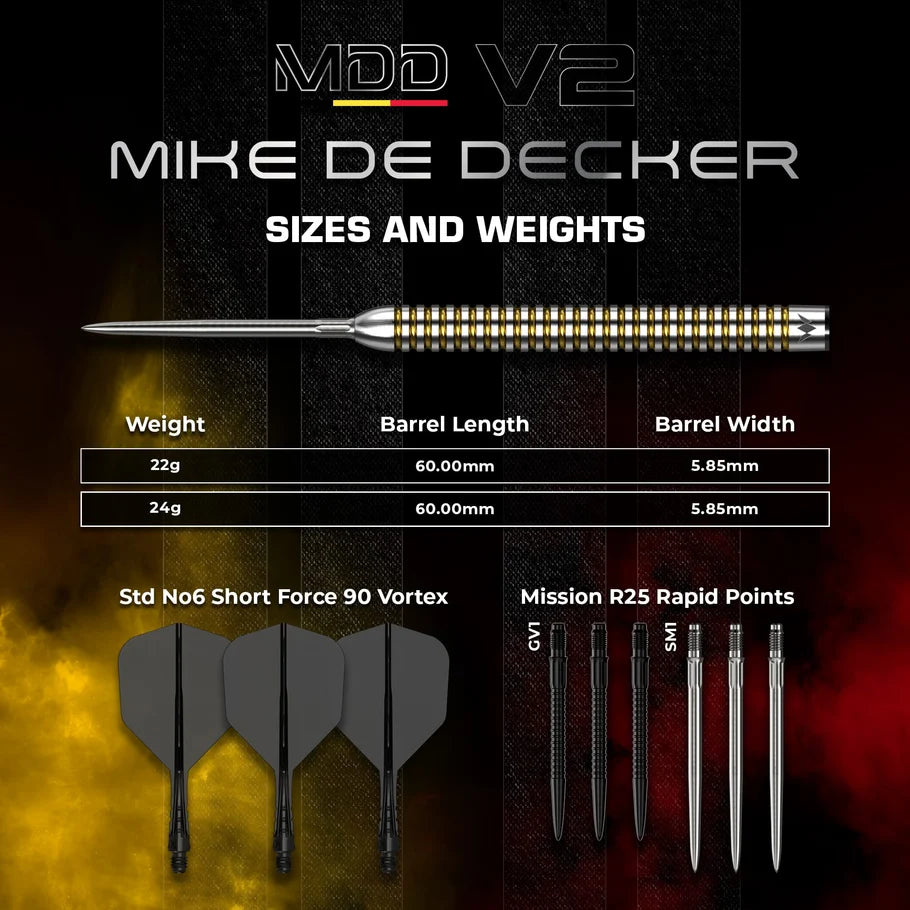 Mission Mike De Decker V2 Darts-90%