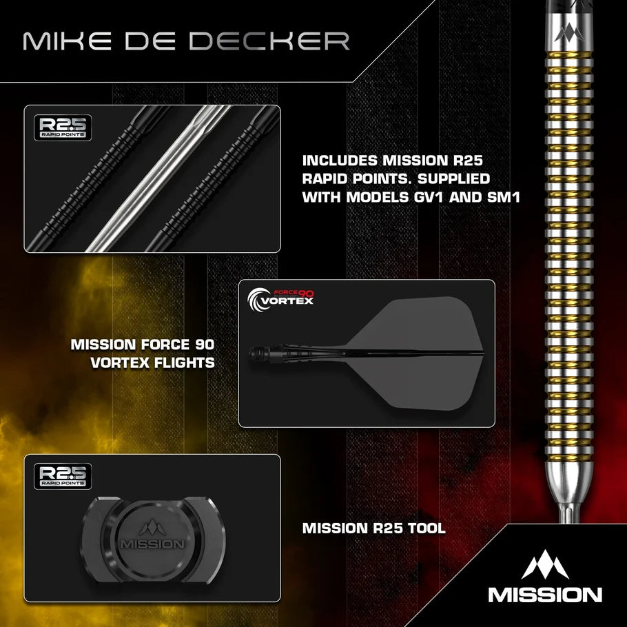 Mission Mike De Decker V2 Darts-90%