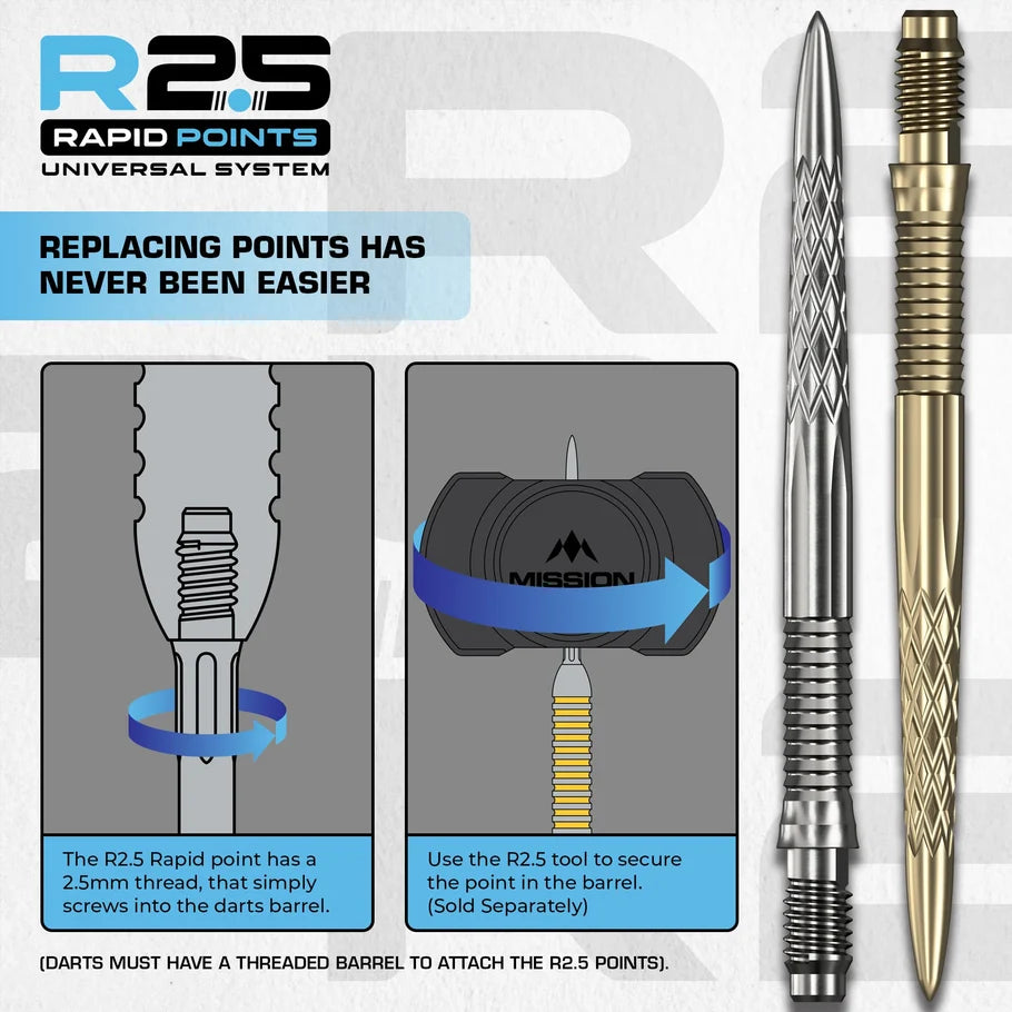 Mission R2.5 Rapid Dart Point Changer
