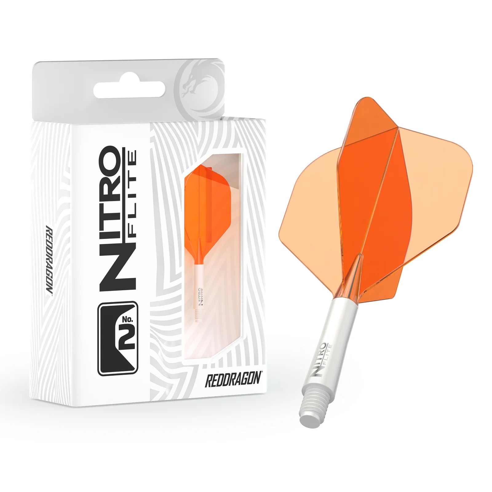 Red Dragon Nitro Flite No2- White/Orange