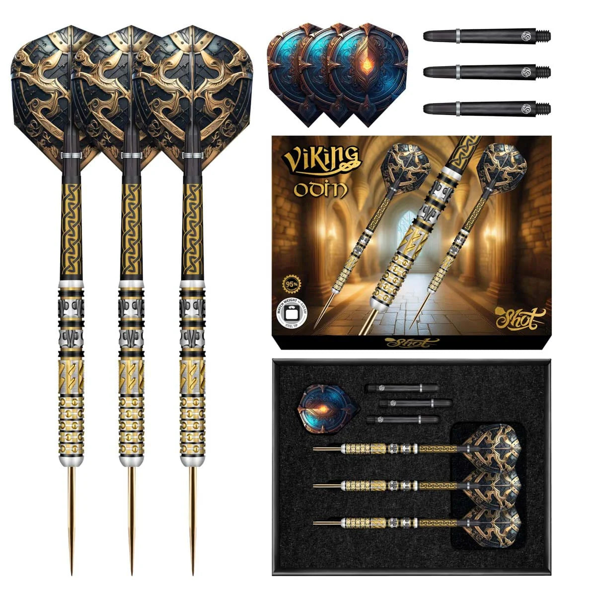 Viking Odin Steel Tip Dart Set-95%