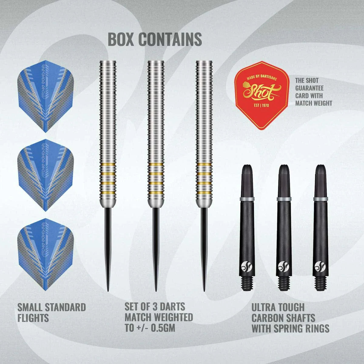 Shot Ritchie Edhouse Steel Tip Dart Set-90%