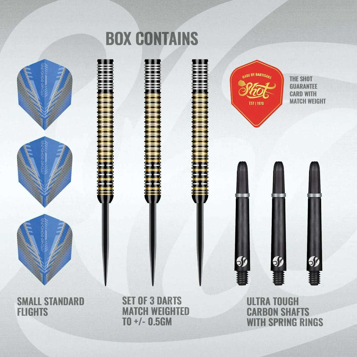 Shot Ritchie Edhouse Madhouse Steel Tip Dart Set-90%