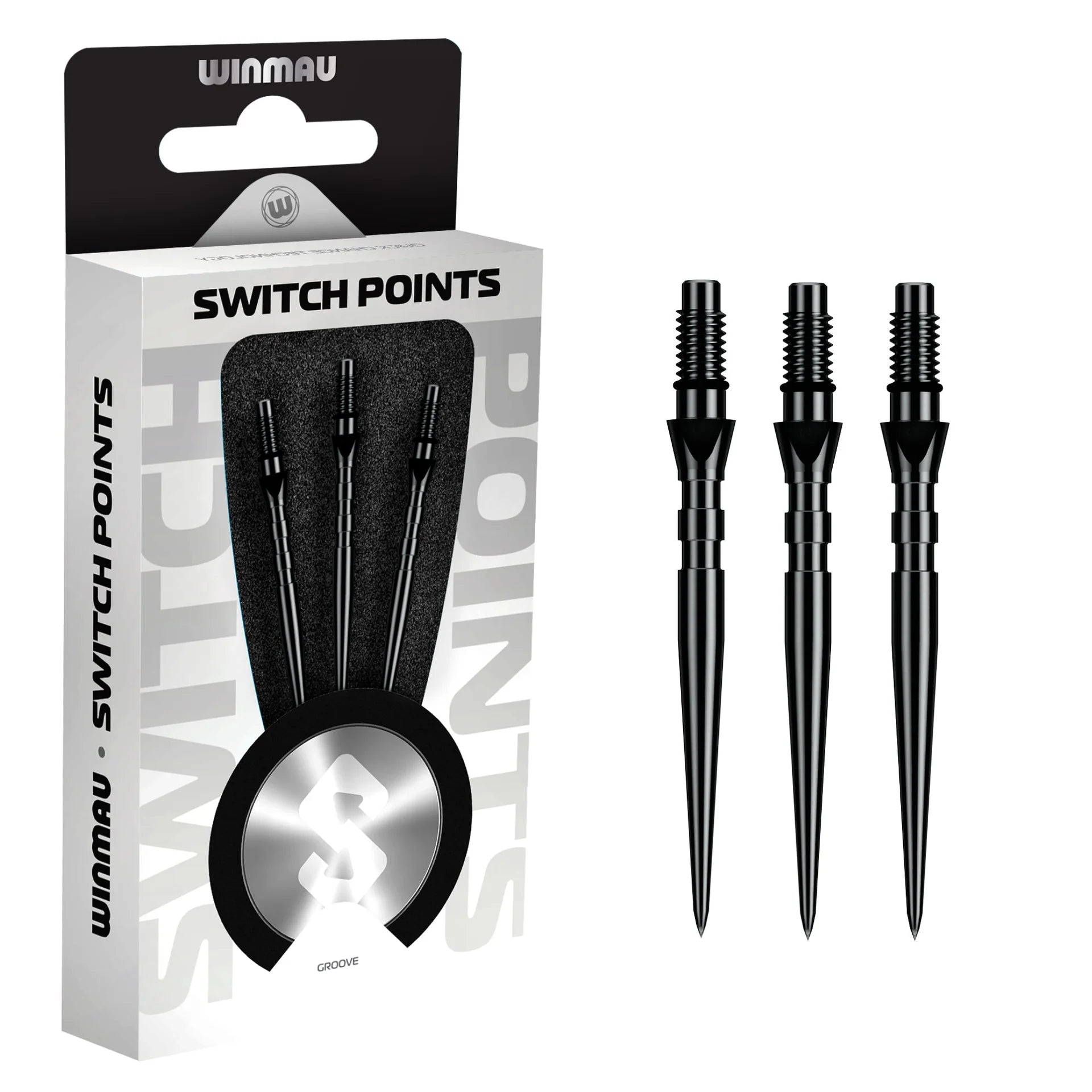 Winmau Switch Points- Groove Black