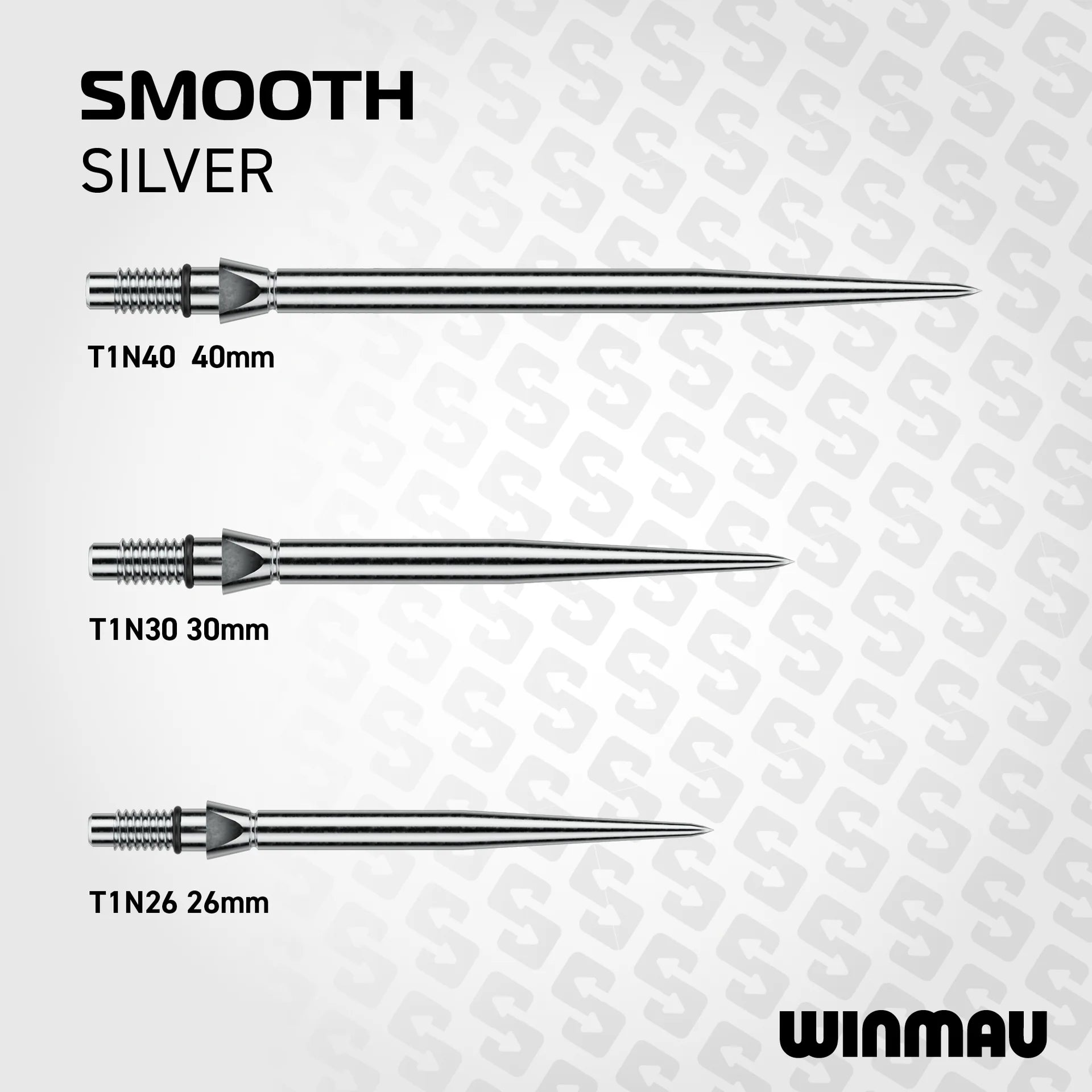 Winmau Switch Points- Smooth Silver