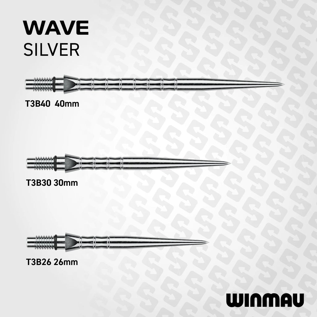 Winmau Switch Points- Wave Silver