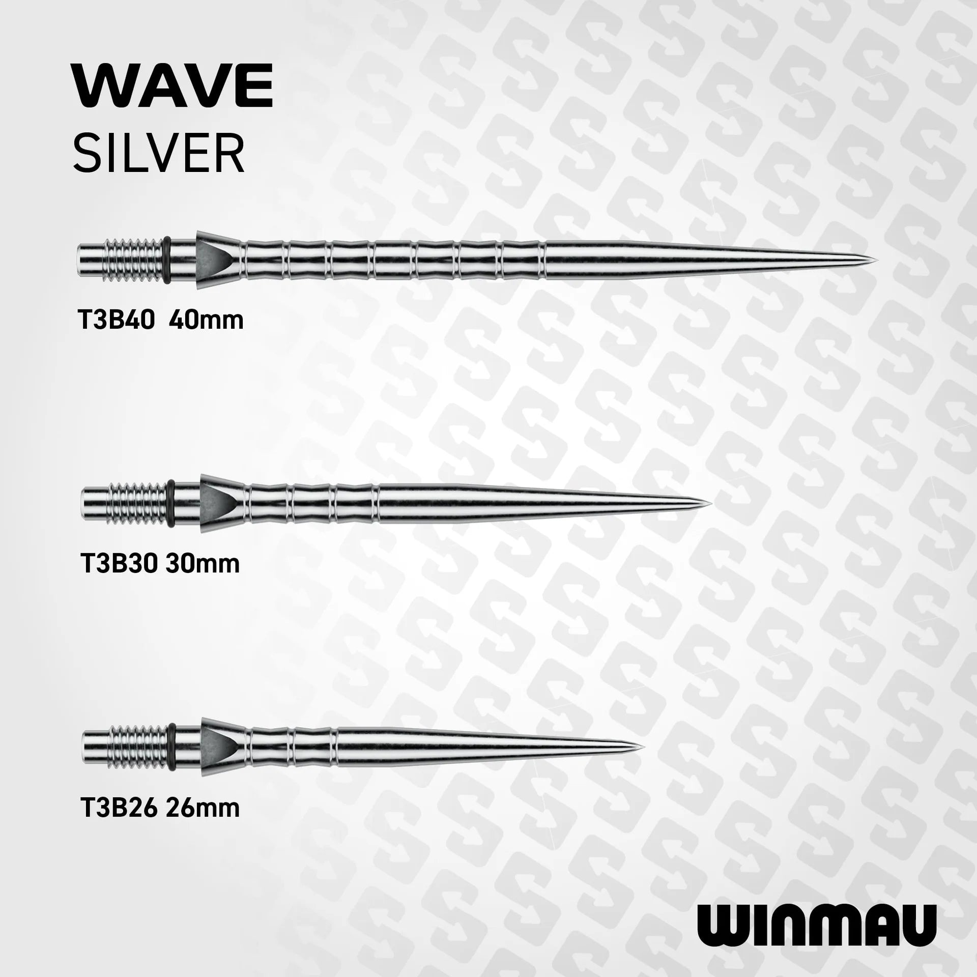 Winmau Switch Points- Wave Silver
