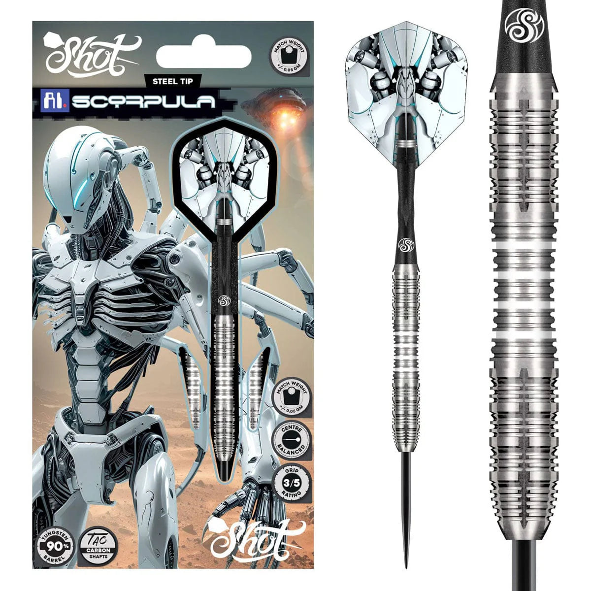 AI Scorpula Steel Tip Dart Set-90%