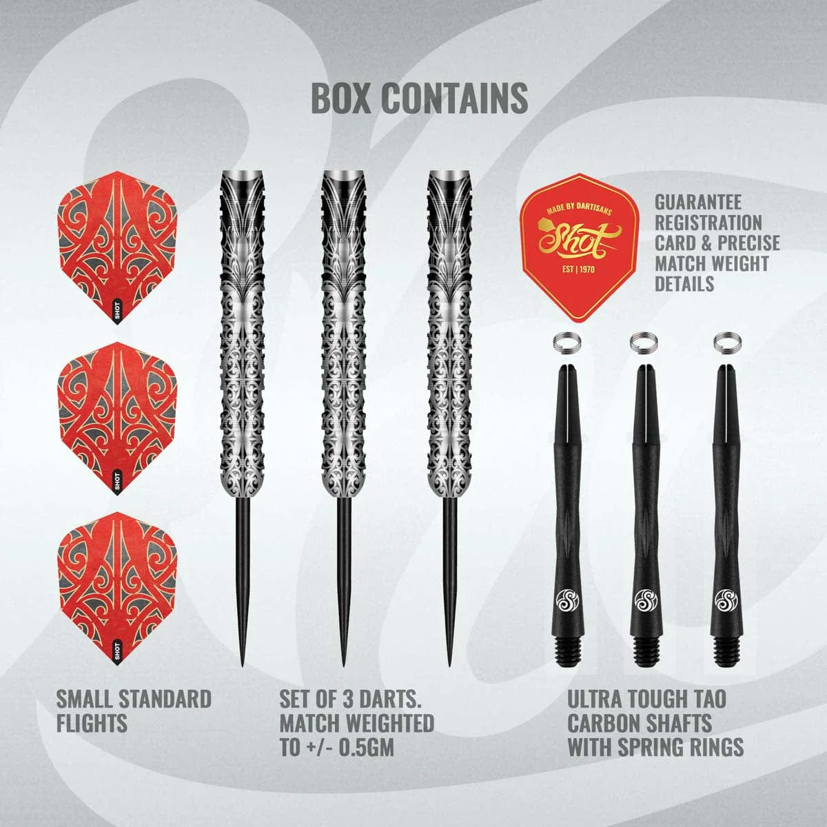 Warrior Taiaha Steel Tip Dart Set-90%