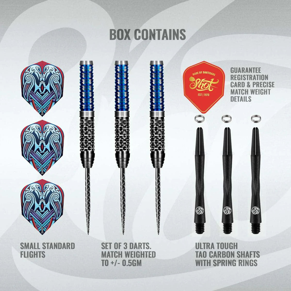 Viking Raven Steel Tip Dart Set-90%