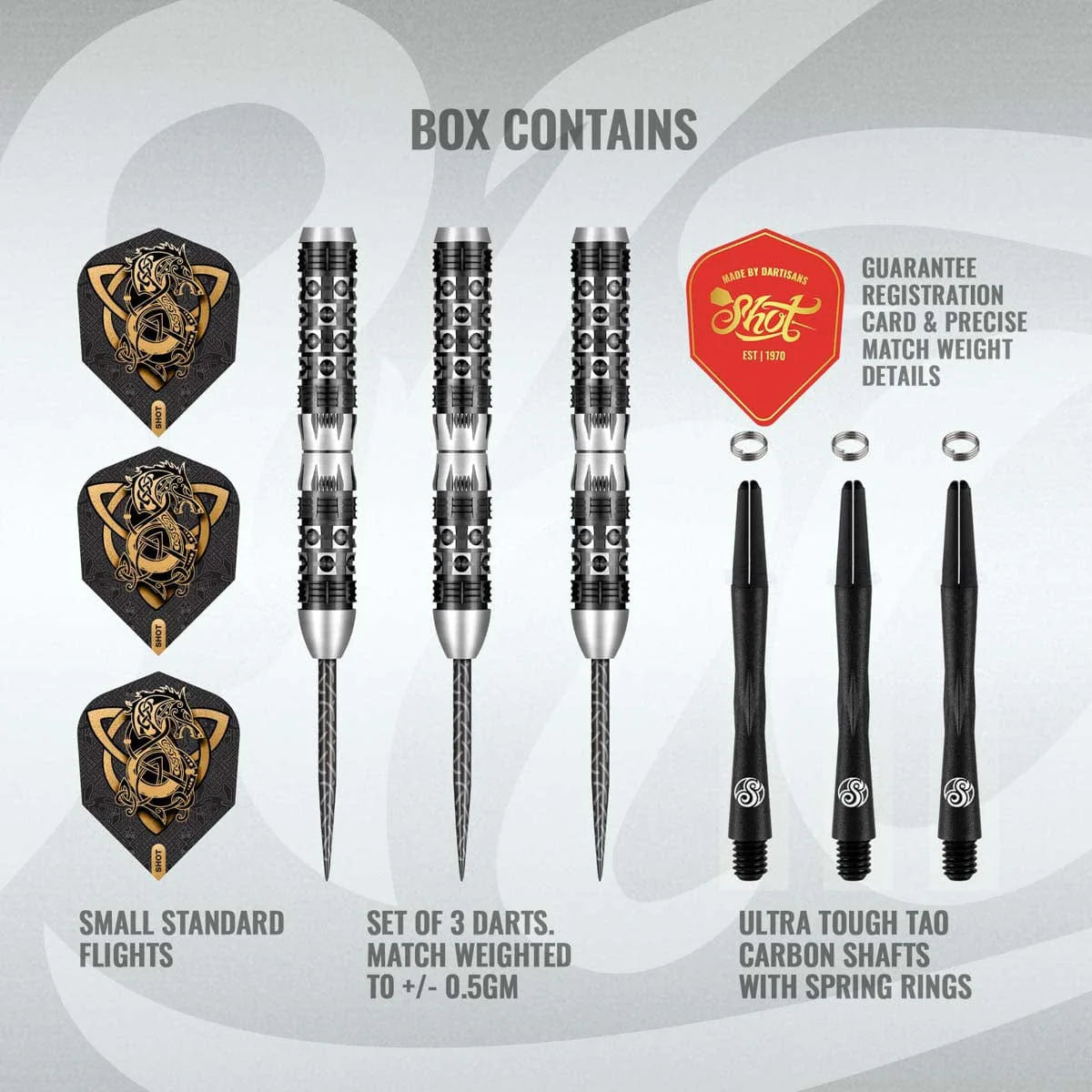 Viking Wolf Steel Tip Dart Set-90%