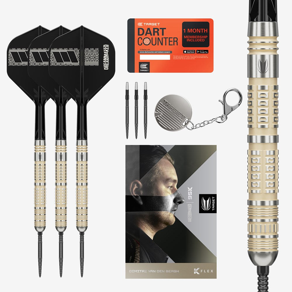 Dimitri Van Den Bergh 95k Steel Tip Darts