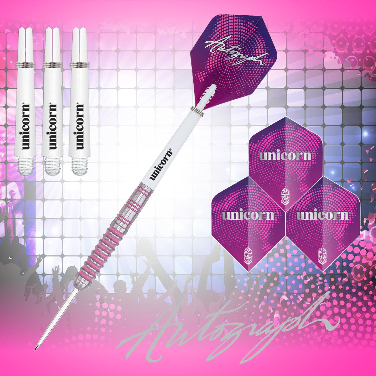 Unicorn Autograph Pink Ring Darts- 80%