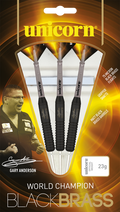 Gary Anderson Black Brass Steel Tip Darts 25g
