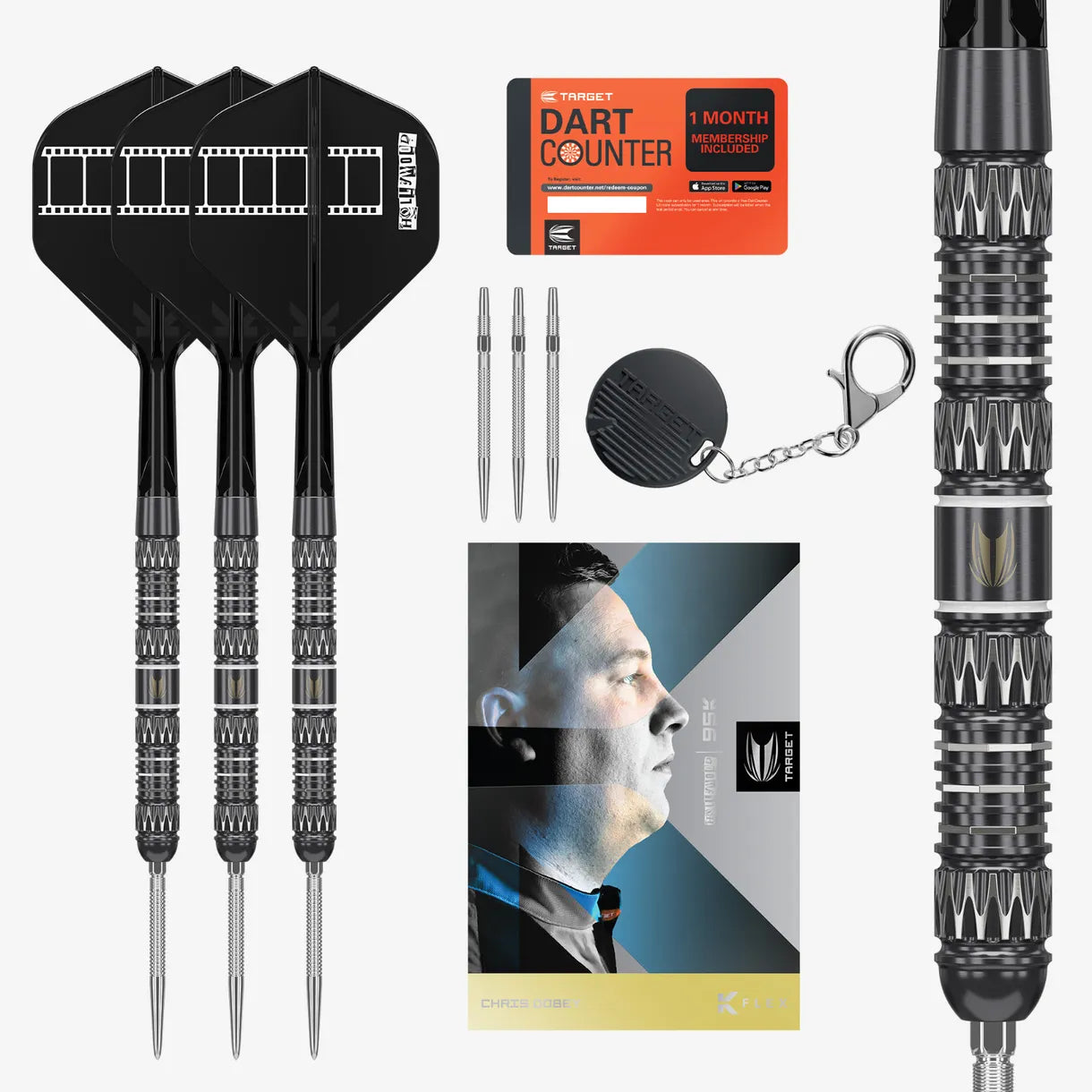 Chris Dobey 95K SP Steel Tip Darts