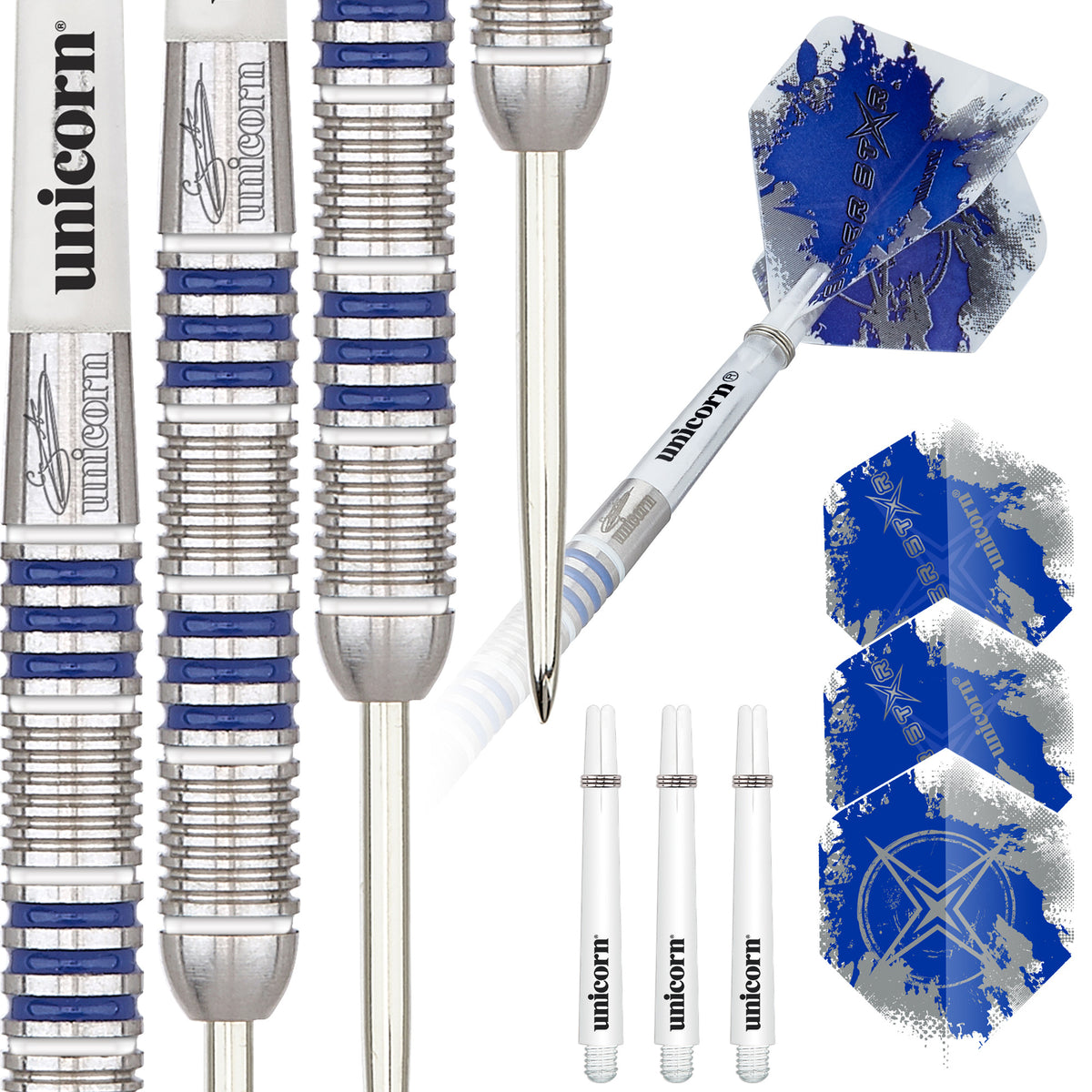 Gary Anderson Silver Star Steel Tip Dart - 80%