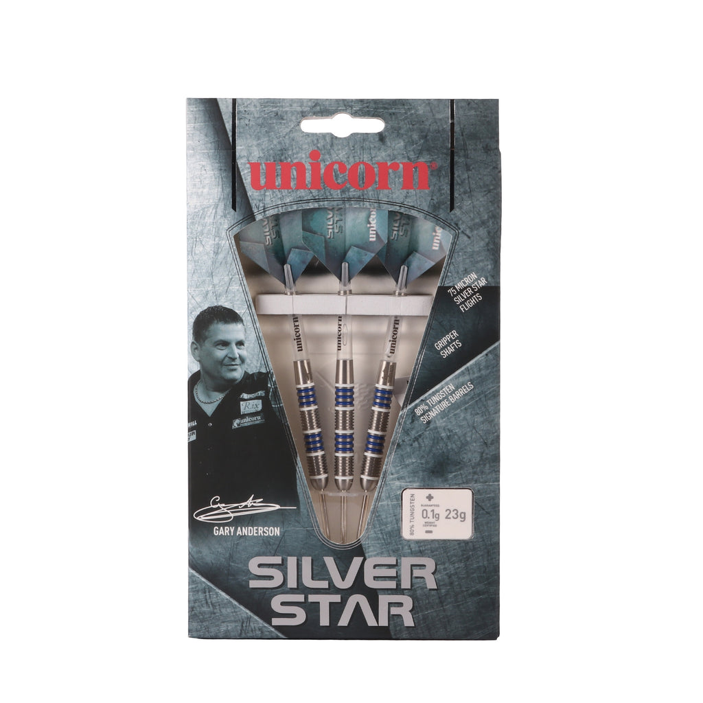 Gary Anderson Silver Star Steel Tip Dart - 80%