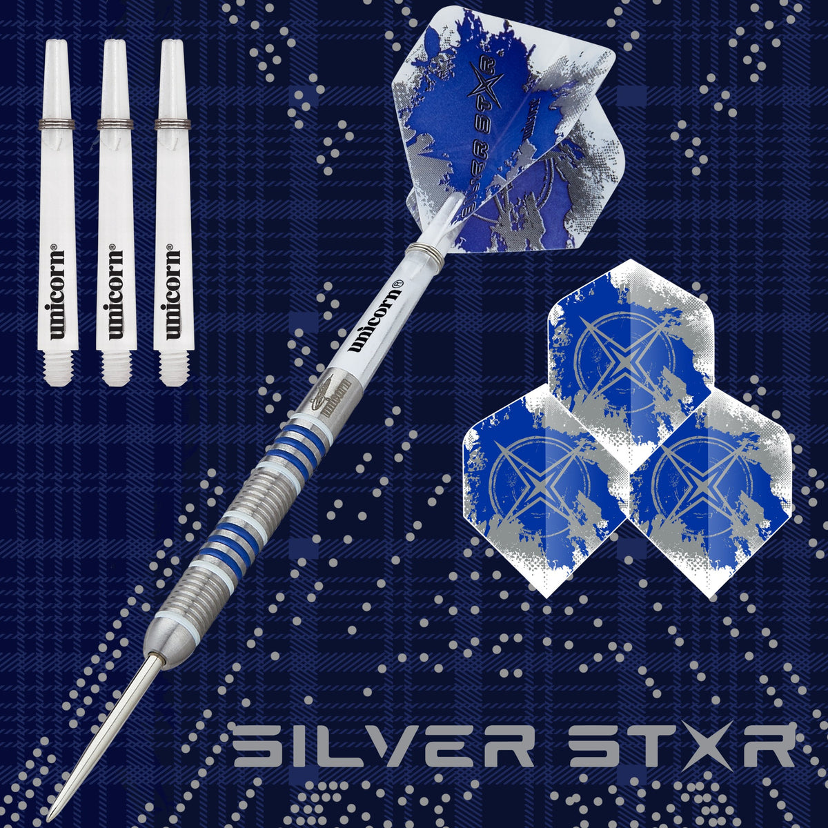 Gary Anderson Silver Star Steel Tip Dart - 80%